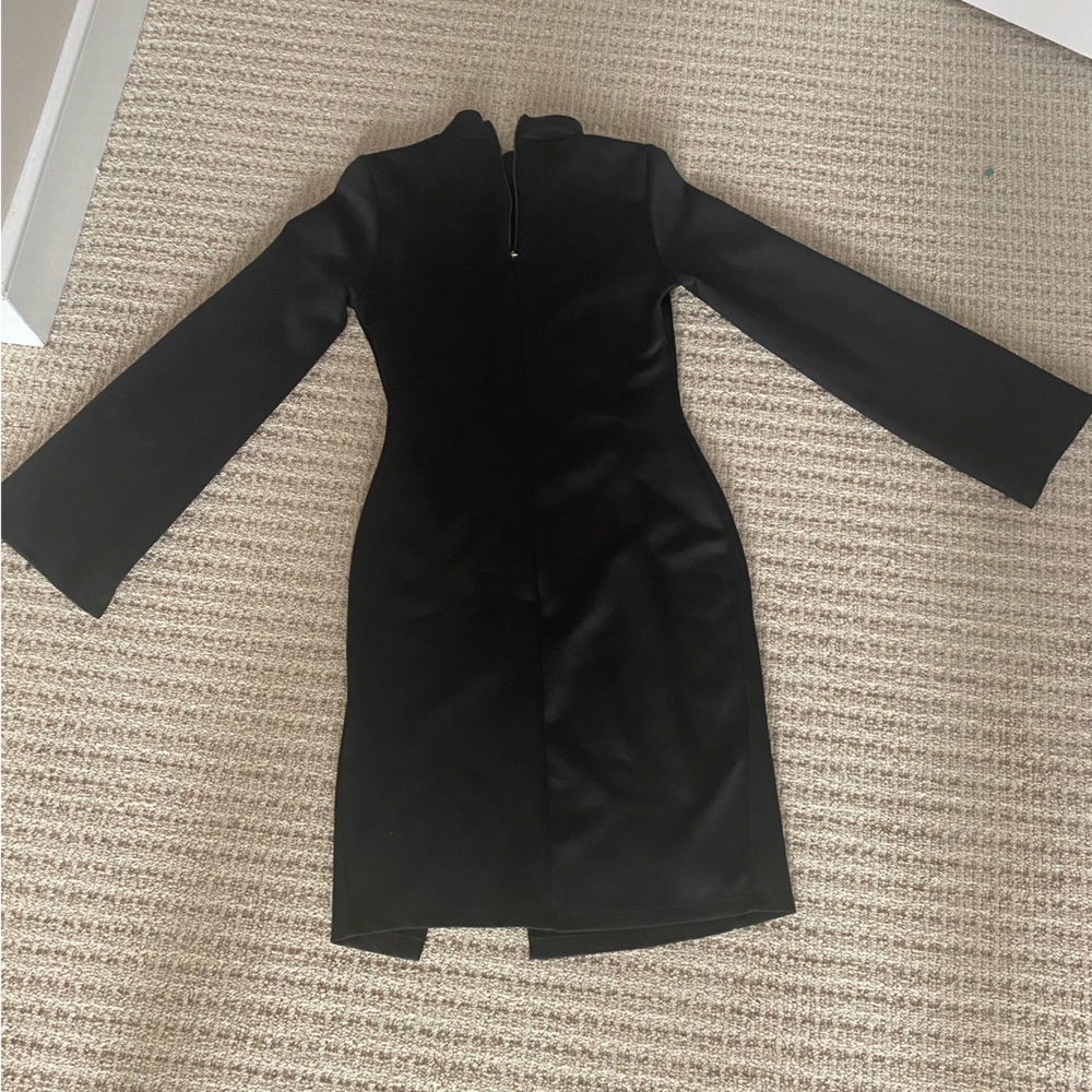 Eien USA. Bodycon Midi Dress with slits along the sleeves and skirt